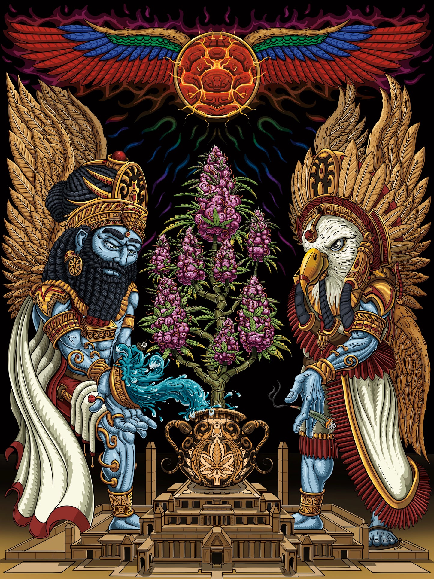 Annunaki - Limited Edition of 20 Fine Art Print - Signed and Numbered