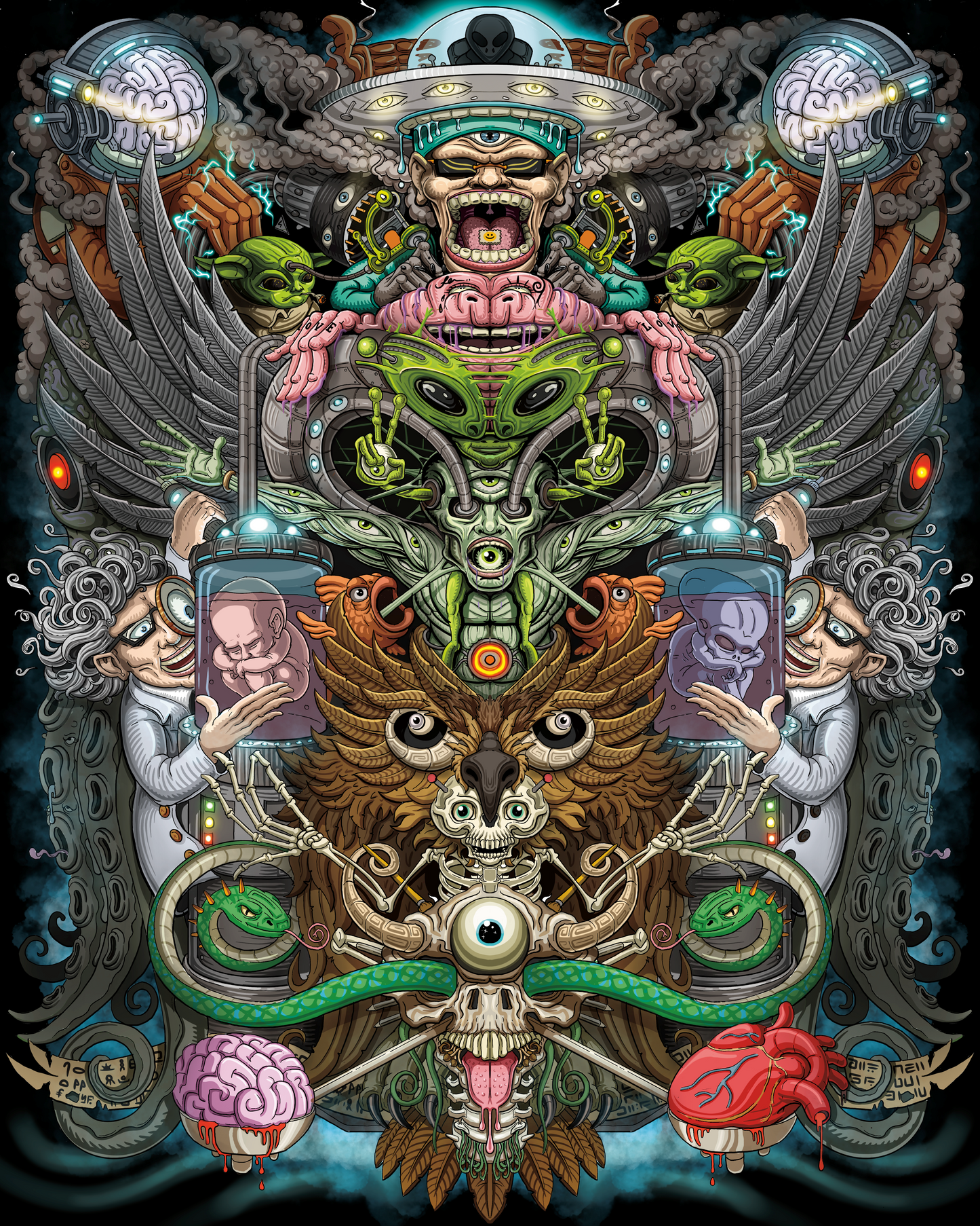 Hybrid Myelination - Limited Edition of 20 Fine Art Print - Signed and Numbered