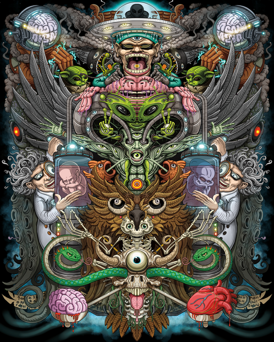 Hybrid Myelination - Limited Edition of 20 Fine Art Print - Signed and Numbered