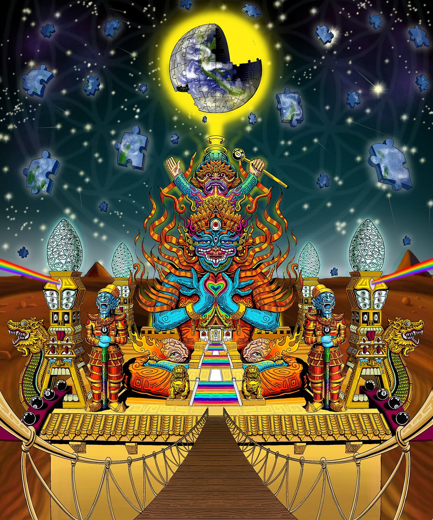 Temple of Creative Visualisation - Limited Edition of 5 Fine Art Print - Signed and Numbered