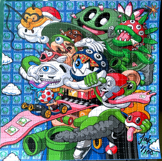 1-Up- Limited Edition of 50 Blotter Artwork - Signed and Numbered