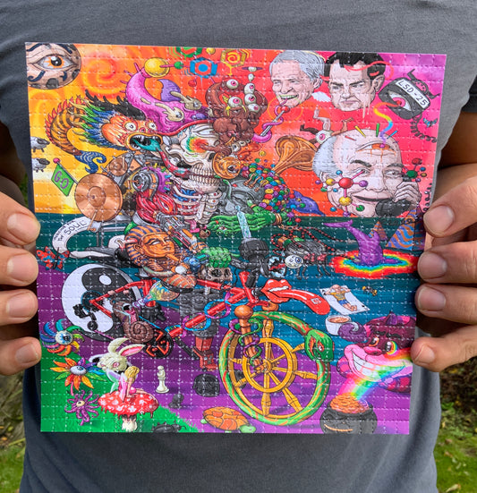 Bicycle Day - Limited Edition of 50 Blotter Artwork - Signed and Numbered