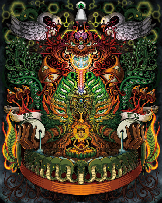 "Mucalinda" - Limited Edition of 20 Fine Art print- Signed and numbered