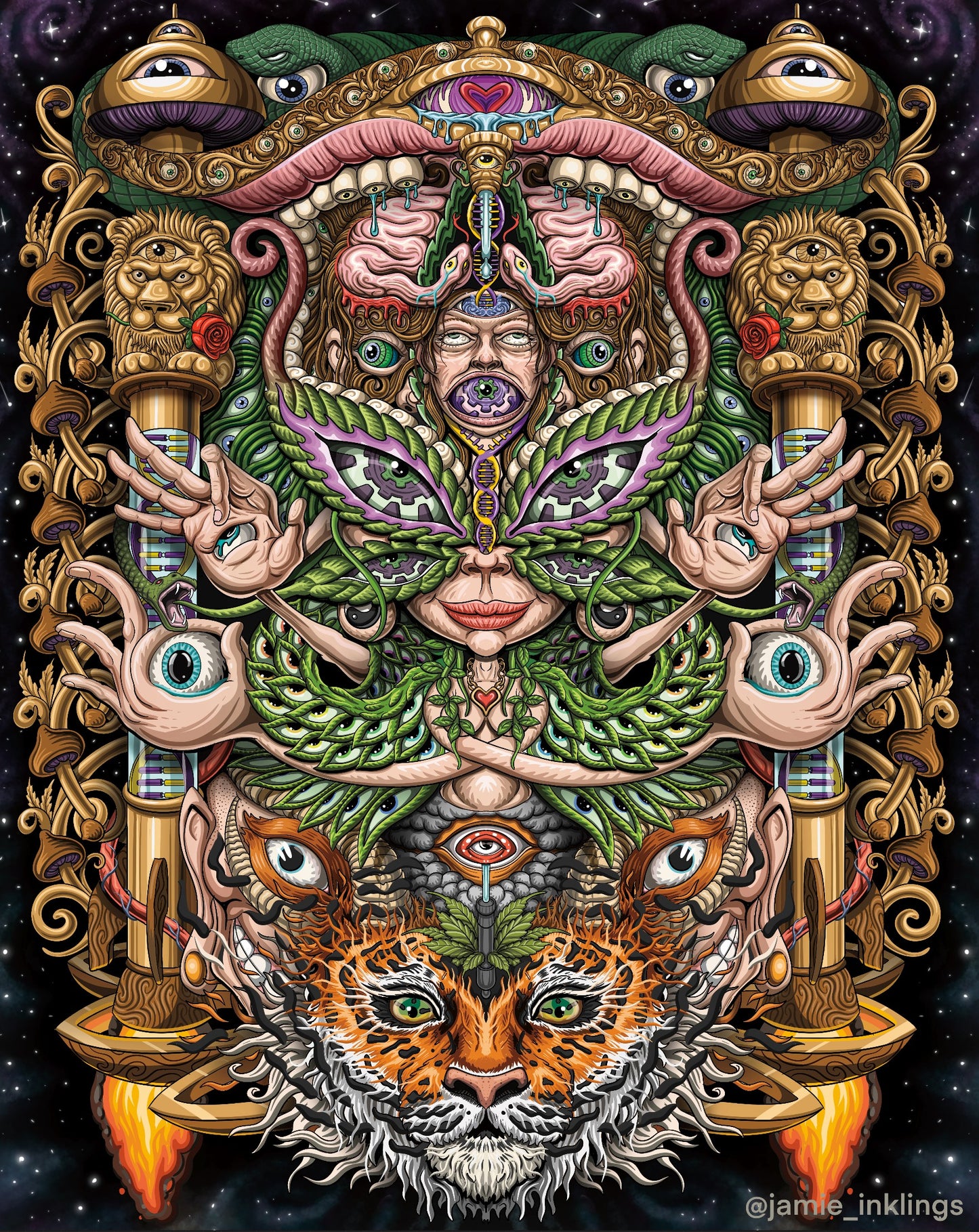 Pillars of Awakening - Open Edition Print