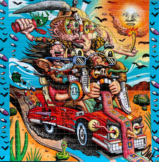 Too Weird to Live too Rare to Die - Limited Edition of 50 Blotter Artwork - Signed and Numbered