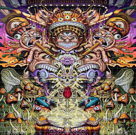 Divine Intervention - LSD blotter art - limited edition of 5-