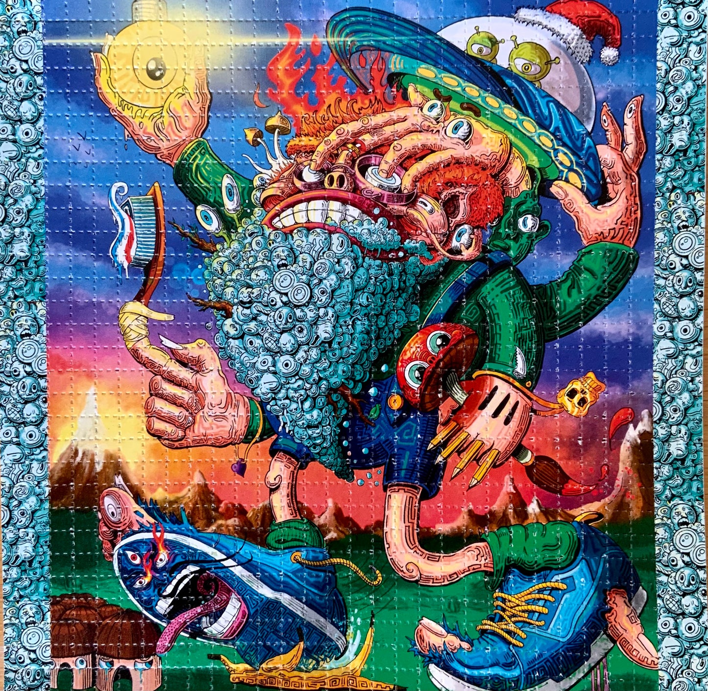 Gnome Man - Limited Edition of 50 Blotter Artwork - Signed and Numbered